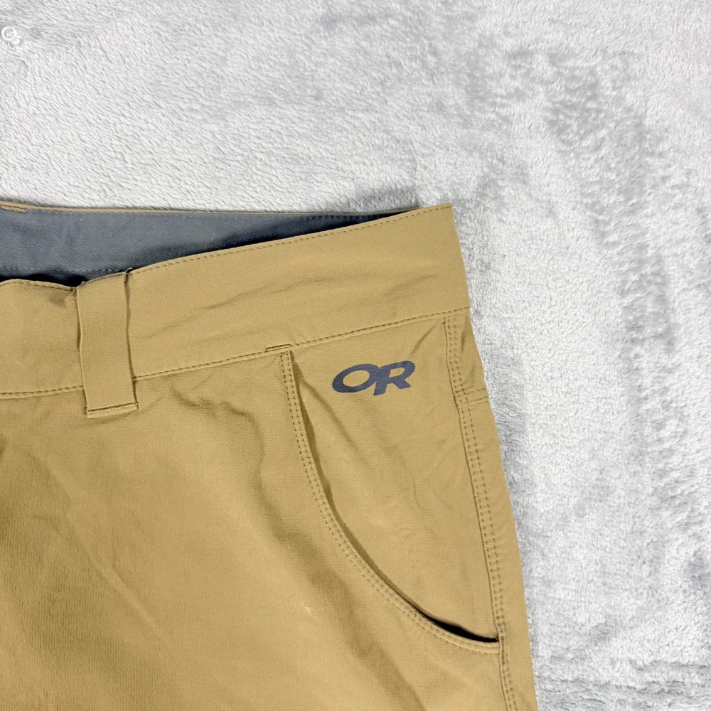 Outdoor Research Mens 35 Ferrosi Shorts 10" Inseam Tan Hiking Cargo - Picture 2 of 12